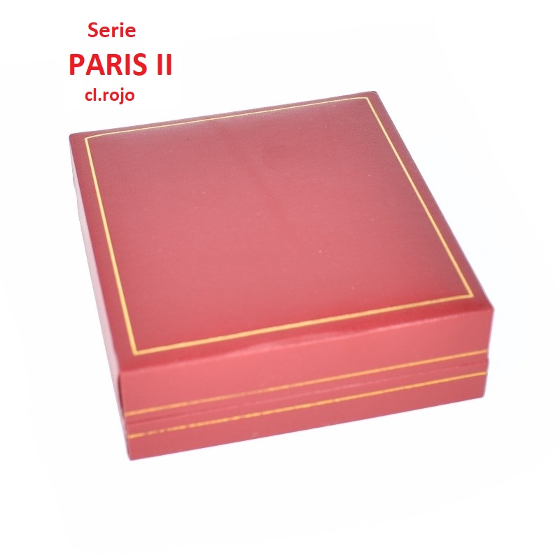 Estuche París Juego Gemelos y alfiler 87x91x30 mm.